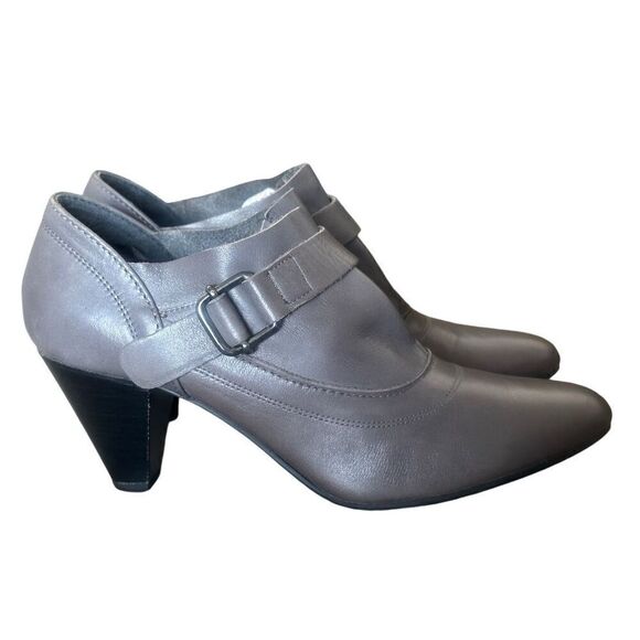 The Flexx Gray Leather Ankle Shoes Size 9 - Picture 5 of 9